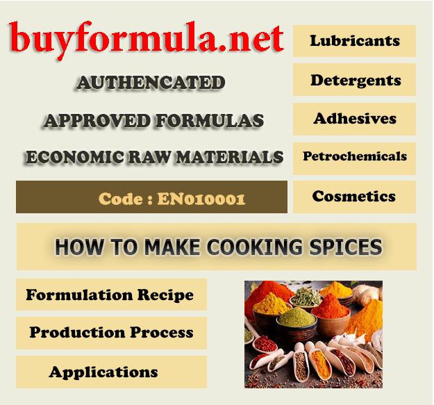 Booklet to make cooking spices