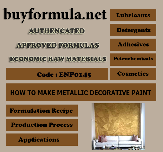 Making decorative metallic paint