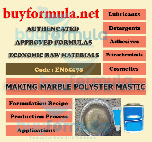 How to make marble polyester mastic