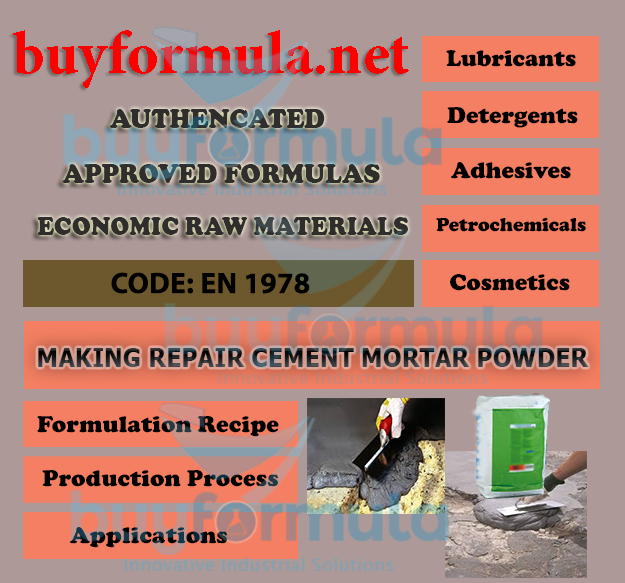 How to make repair cement mortar powder