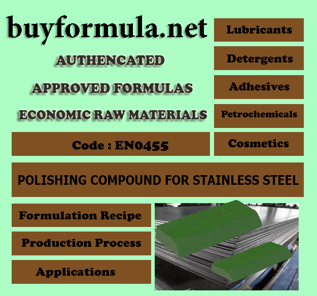 Metal polishing compound for stainless steel