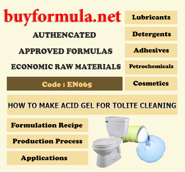 How to make acid gel for  toilet cleaning