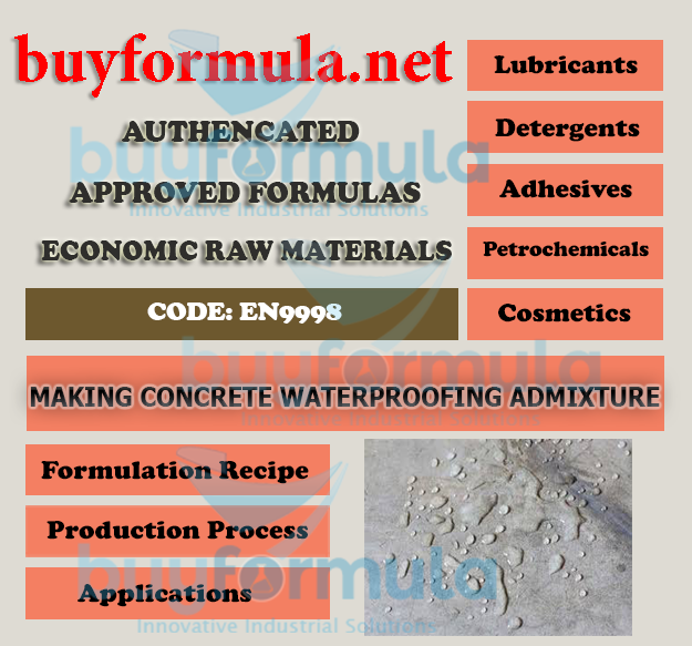 Making concrete waterproofing admixture